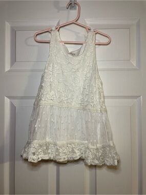 kidpik Girls' White Tank Top